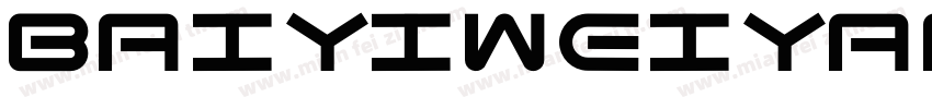 baiyiweiyang Regular字体转换